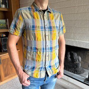 Prana Men's Short Sleeve Slim Fit Button Down